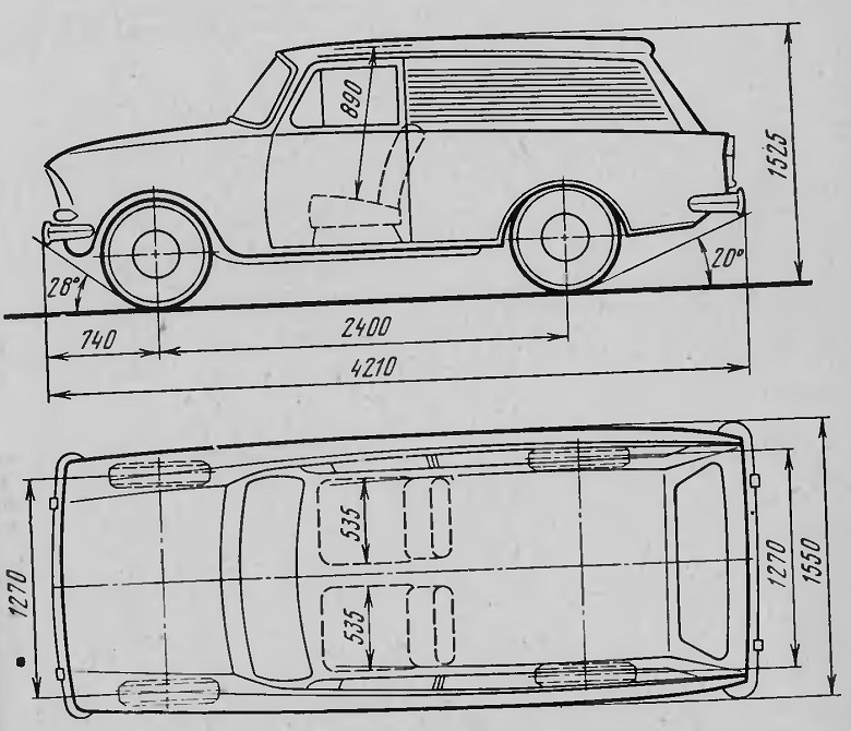 Москвич 412 чертеж