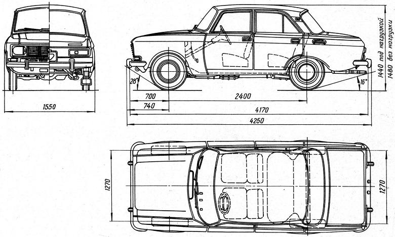 Москвич 2140 sl схема