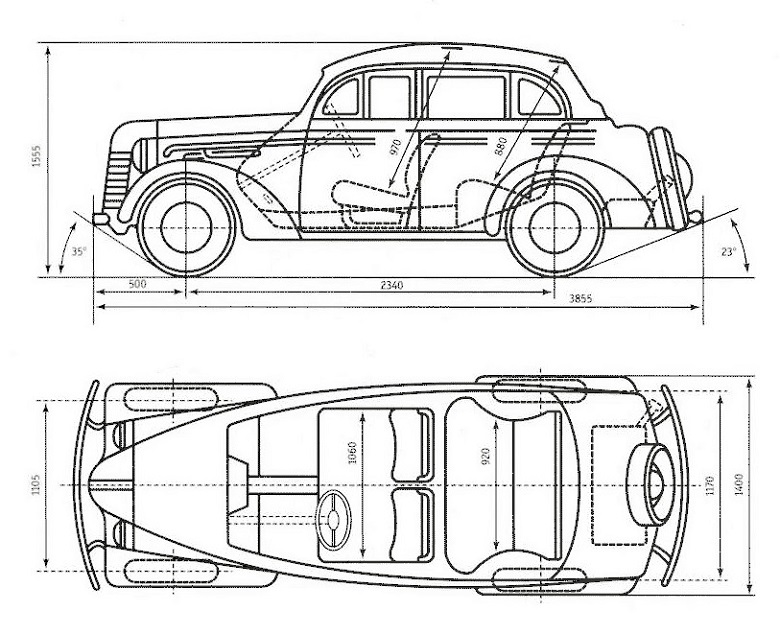 Чертежи советских автомобилей