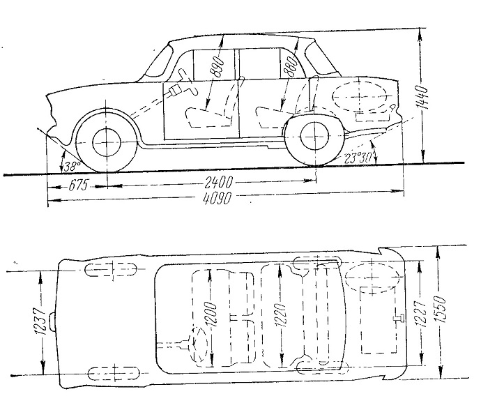 Москвич 412 чертеж