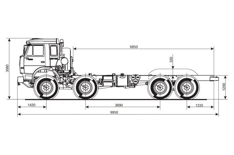 Камаз 63501 схема