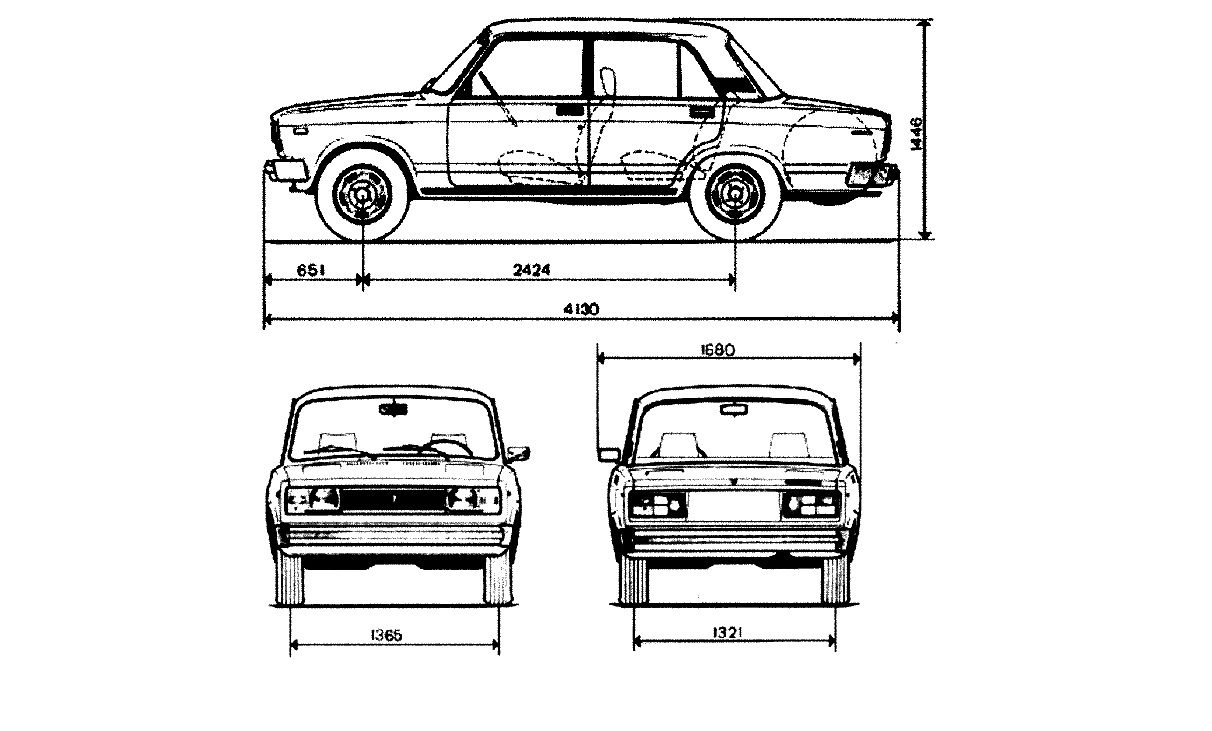 Габариты ваз. Жигули ВАЗ 2105 чертеж. ВАЗ 2107 чертеж. ВАЗ 2105 чертеж кузова. Габариты ВАЗ 2105.