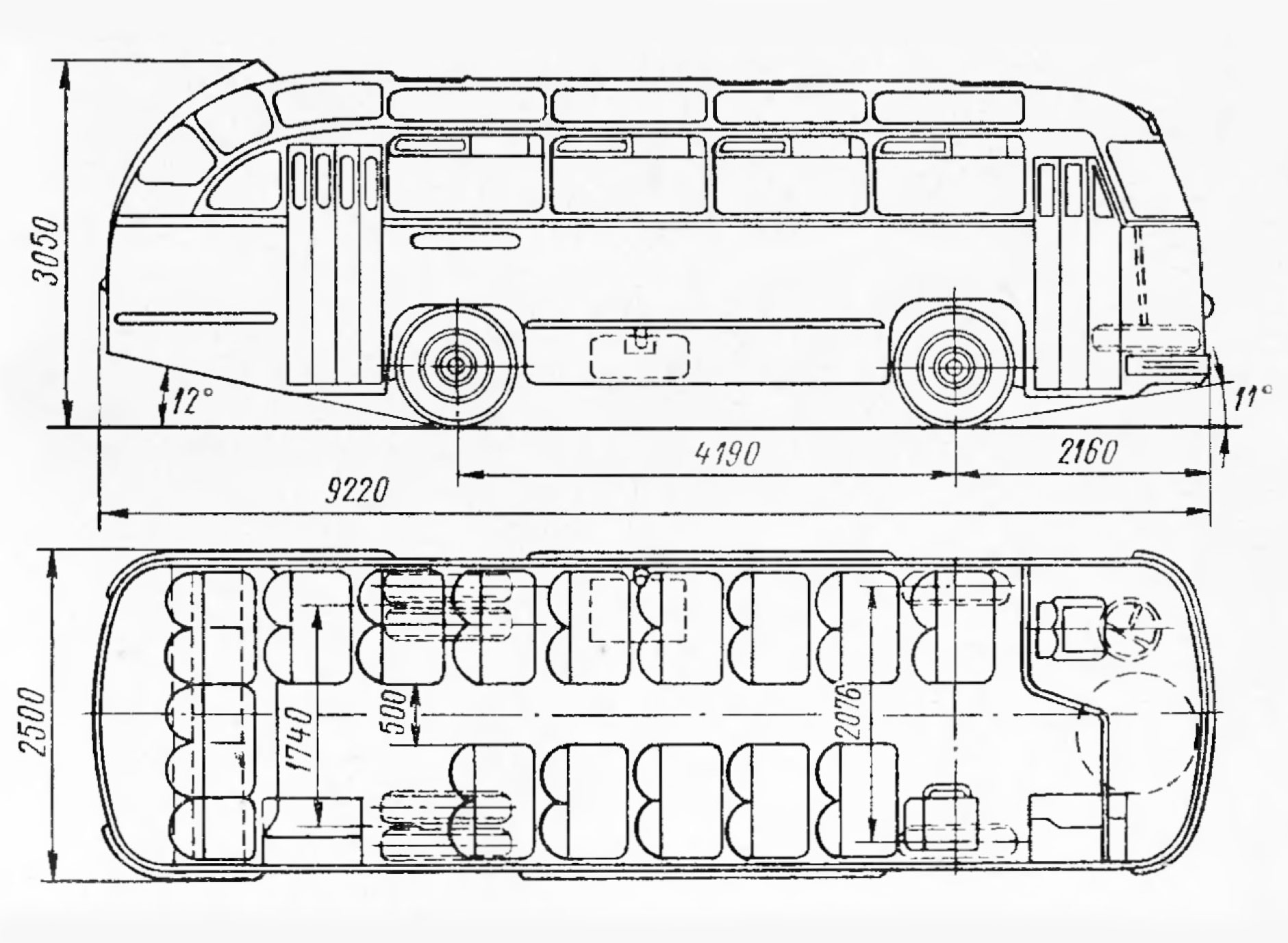 Лаз 695б чертеж