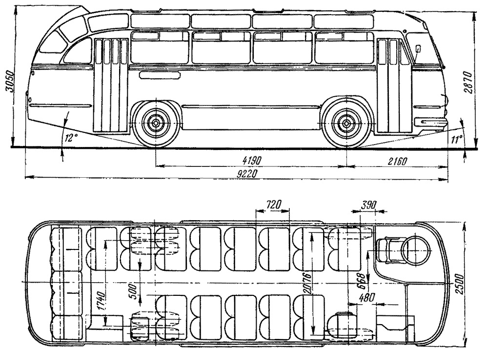 Паз 4230 схема автобуса